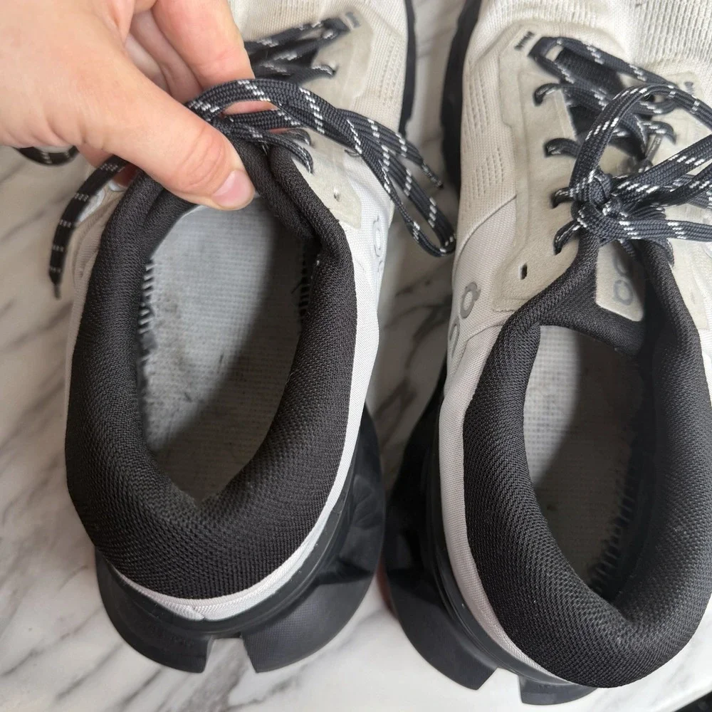 On Cloudflyer 5 Mens Size 12.5 Gray Athletic Running Shoes Sneakers No Insoles